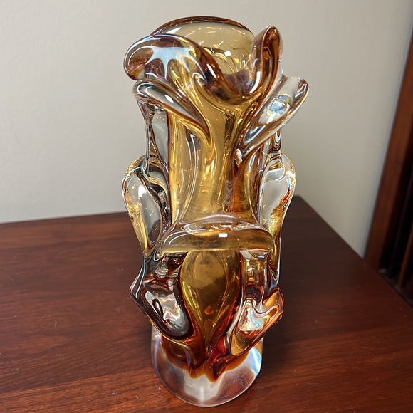 Vintage Czech Art Glass Vase by Jan Beranek for Skrdlovice - Picture 4 of 12